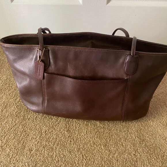 Coach Handbags - Vintage Coach Leather Tote Bag